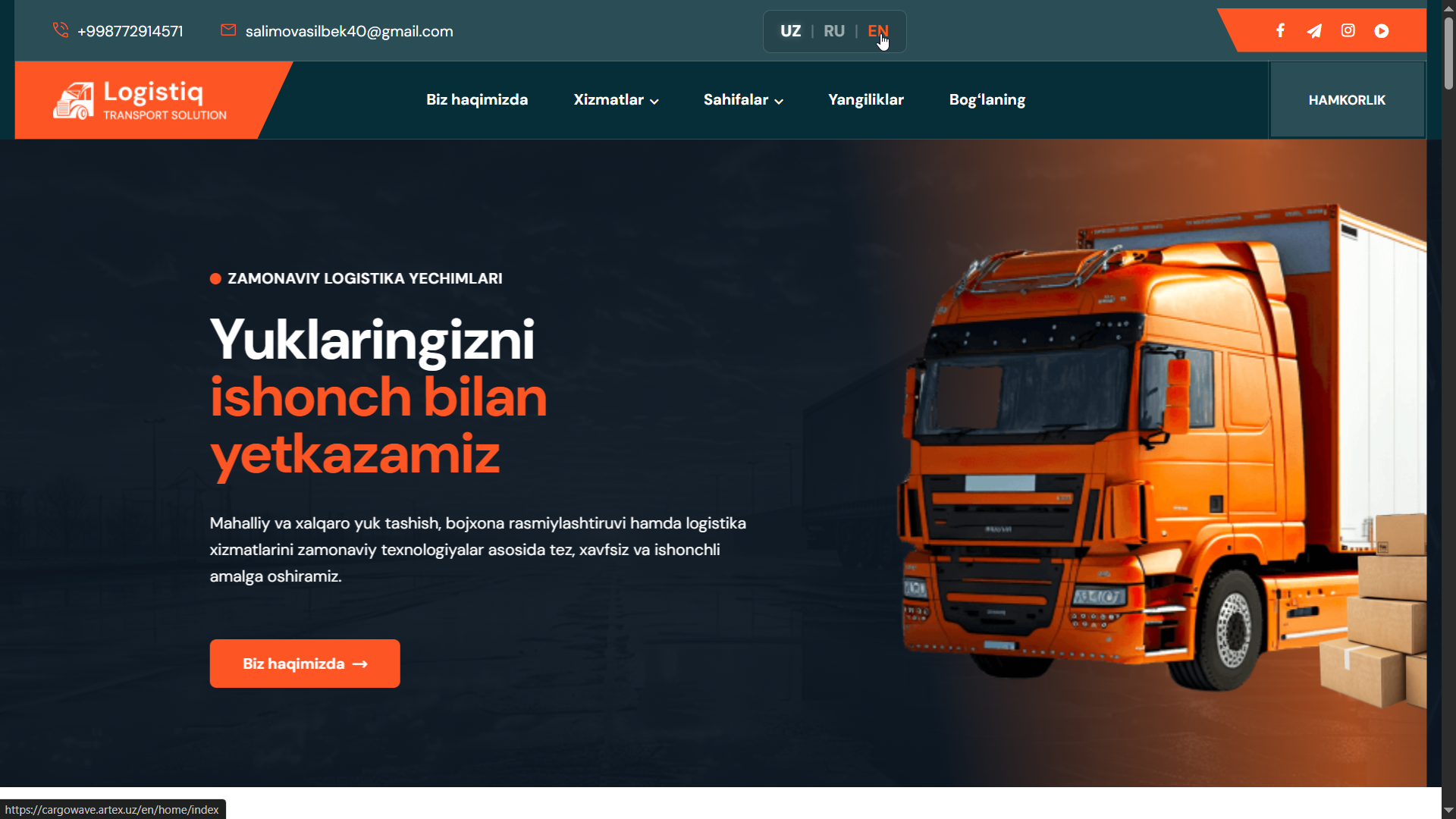 Logistika va yuk nazorati tizimi